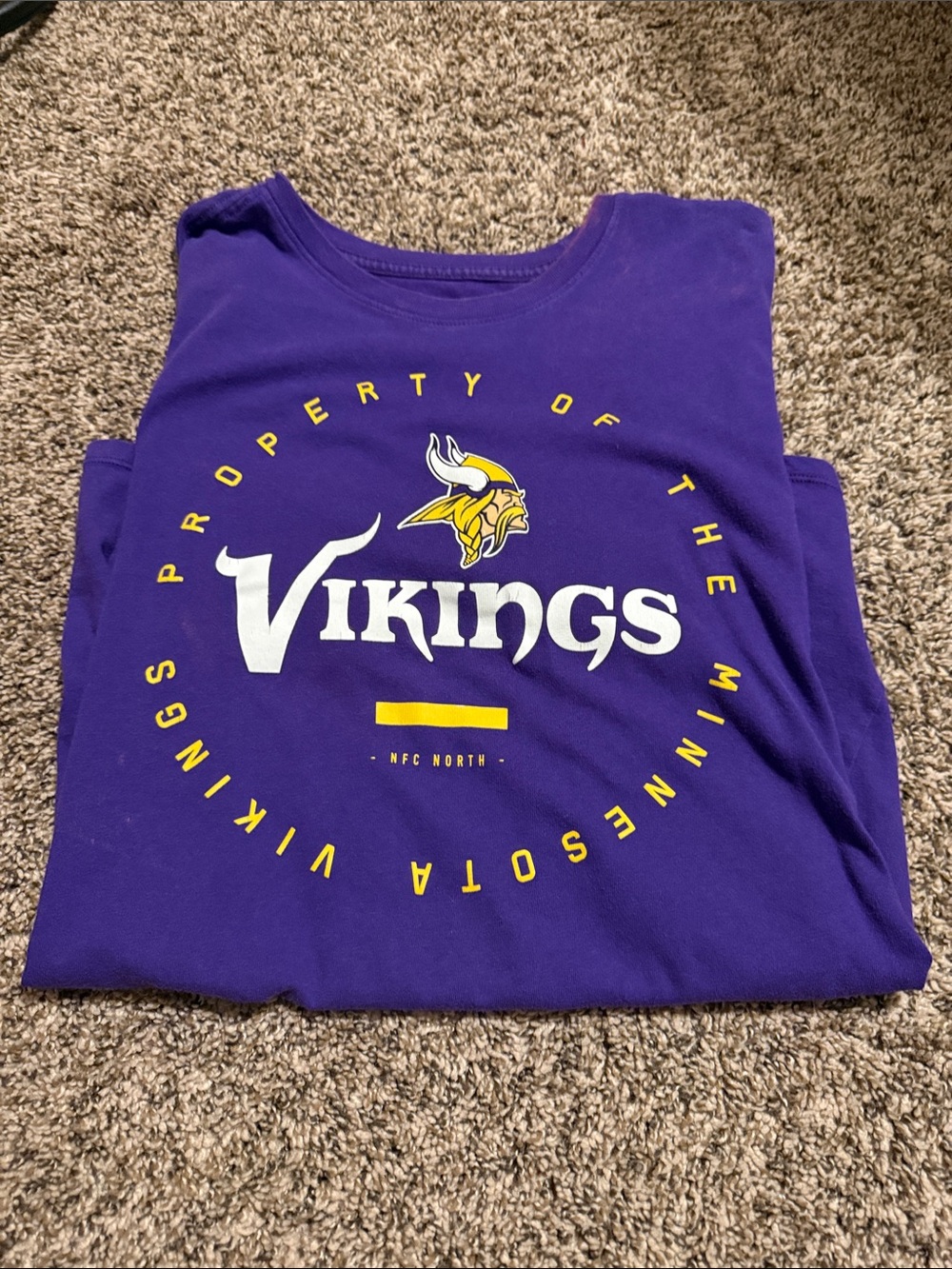 Minnesota Vikings Purple Kids Graphic Tee